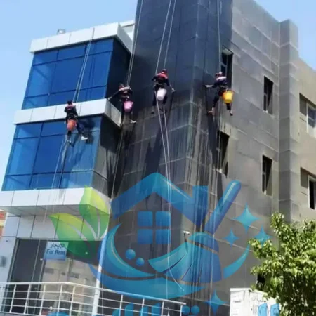 شركة تنظيف واجهات - شركة نظافة واجهات - شركة تنظيف واجهات المباني الخارجية - تنظيف الواجهات الزجاجية و الكلادينج